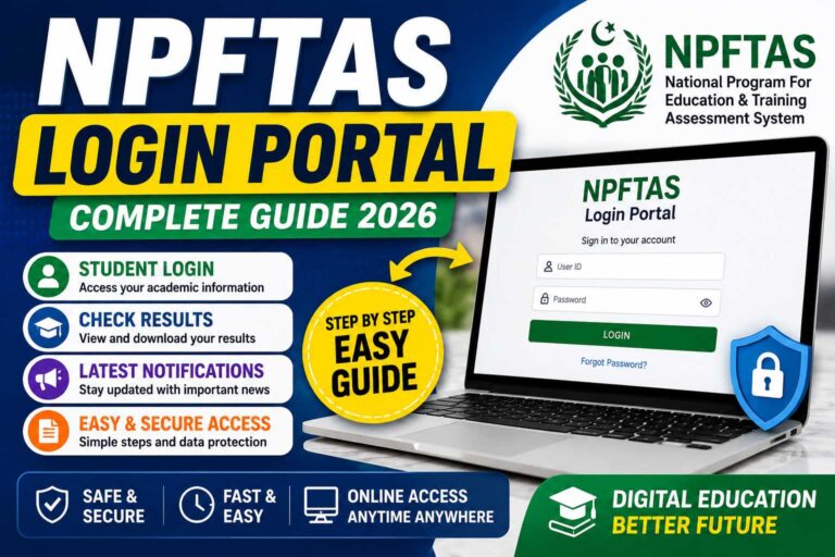 NPFTAS Login Portal Complete Guide for Students and Schools