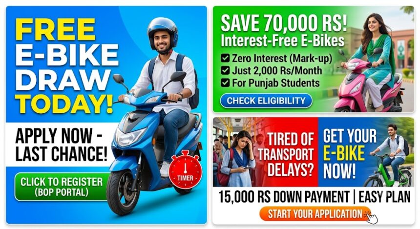 CM Punjab Electric Bike Scheme Down Payment Installments and How to Apply Online