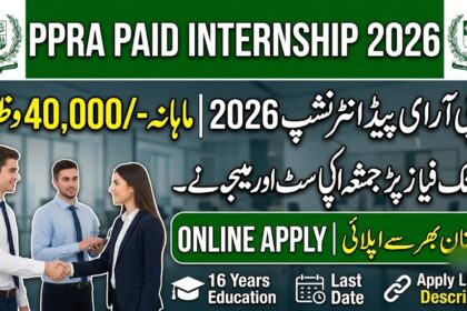 PPRA Internship 2026 Paid Internship Program In Pakistan